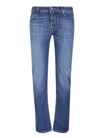 JACOB COHEN JACOB COHEN BLUE SLIM-CUT JEANS
