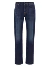 Jacob Cohen Slim Jeans With Back Patch Pockets In Blue