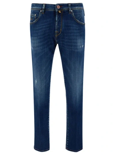 JACOB COHEN JACOB COHEN BLUE SLIM JEANS IN IN COTTON BLEND