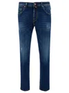 Jacob Cohen Blue Slim Jeans In In Cotton Blend In Blue