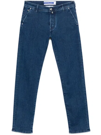 JACOB COHEN BLUE STRAIGHT FIT JEANS