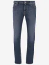 Jacob Cohen Belt Loop Denim Trousers In Blue