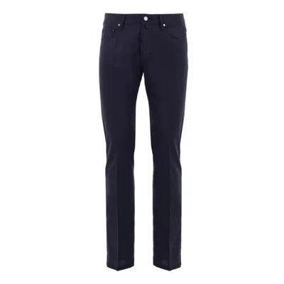 JACOB COHEN BLUE WOOL PANT