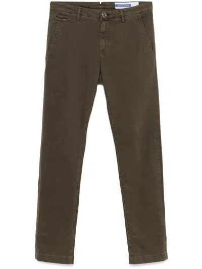 Jacob Cohen Bobby Chinos In Brown
