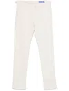 Jacob Cohen Light Beige Cotton Blend Mid-rise Bard Jeans In White