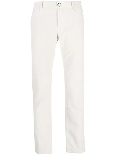 Jacob Cohen Bobby Corduroy Chino Trousers In Neutrals
