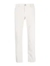 Jacob Cohen Four-pocket Stretch-cotton Chinos In White