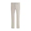 Jacob Cohen Button-closure Cotton Trousers In White