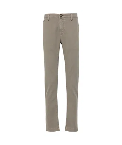 Jacob Cohen Bobby Mid-rise Slim-fit Trousers In Gray