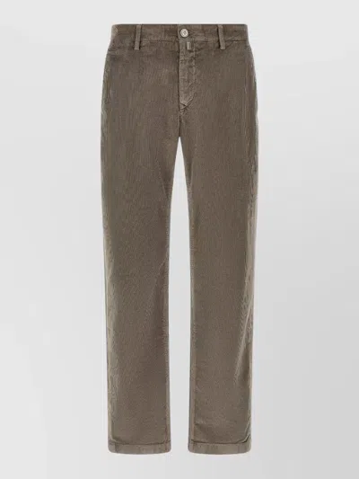 Jacob Cohen Bobby Pants Belt Loops Back Pocket In Brown