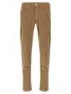 Jacob Cohen Corduroy Trousers With Pockets And Loops In Brown