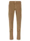 Jacob Cohen Corduroy Trousers With Pockets And Loops In Brown