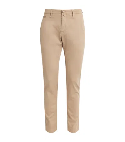 Jacob Cohen Bobby Slim Chinos In Brown