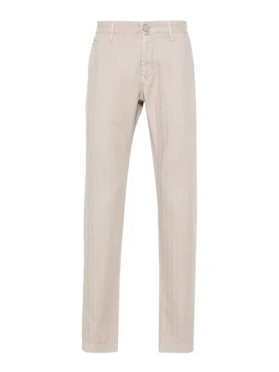 Jacob Cohen Bobby Slim Fit Chino Trousers In Beige