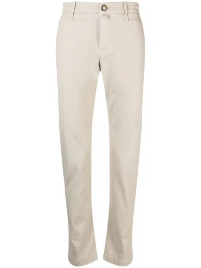 Jacob Cohen Bobby Slim-fit Trousers In Neutral