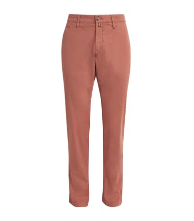 Jacob Cohen Bobby Slim Trousers In Orange