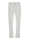 Jacob Cohen 'bobby' Slim White Pants With Logo Patch In Cotton Man In White