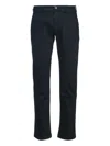 Jacob Cohen Trouser With Belt Loops And Pockets In Blue