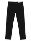 Jacob Cohen Navy Blue Stretch Trousers In Black