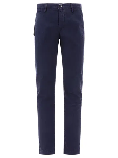 Jacob Cohen Bobby Slim Chino Trousers In Navy