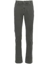 Jacob Cohen Logo-patch Cotton Blend Tapered Jeans In Grey