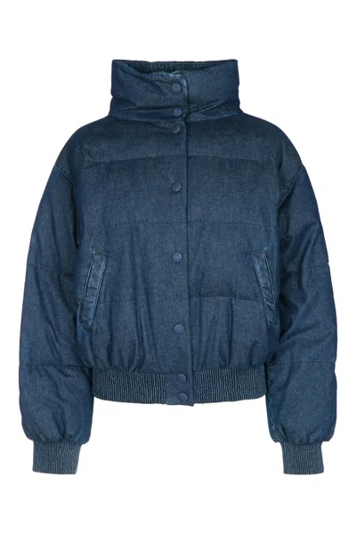 Jacob Cohen Bomber Denim In Blue