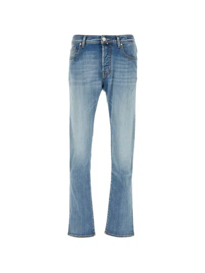 Jacob Cohen Denim Jeans Faded Effect Five Pocket Design In Blue