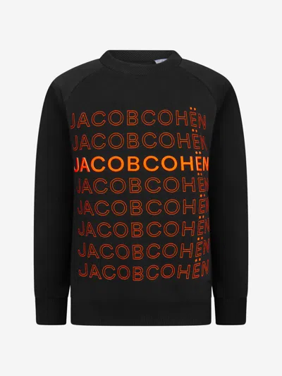 Jacob Cohen Kids' Boys Sweater 10 Yrs Black In Burgundy