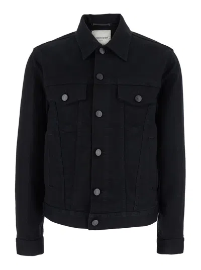 Jacob Cohen Black Classic Collar Denim Jacket