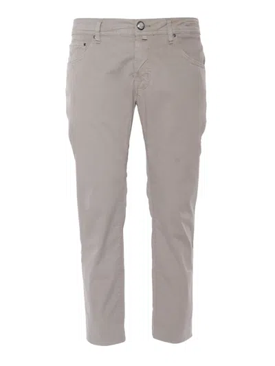 Jacob Cohen Brown 5 Pocket Trousers In Neutral