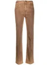 Jacob Cohen Women's Kate Straight Leg Trousers In Brown