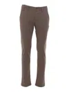 Jacob Cohen Brown Mens Trousers In Brown