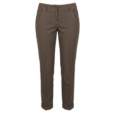 Jacob Cohen Brown Wool Women Pants