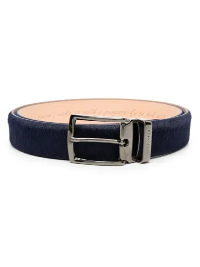 Jacob Cohen Buckle-fastening Leather Belt In Blue