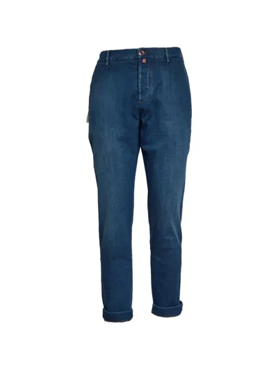 Jacob Cohen Button Closure Denim Jeans In Blue