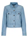 Jacob Cohen Long Sleeve Denim Jacket In Blue