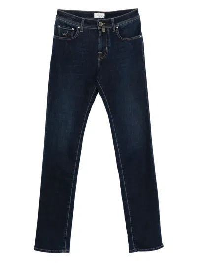 Jacob Cohen Button-fly Denim Jeans In Blue