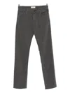 Jacob Cohen Button-fly Five-pocket Trousers In Gray