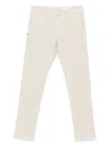 Jacob Cohen Button Fly Straight-leg Trousers In Neutral