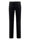 Jacob Cohen Button-fly Trousers In Black