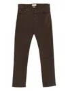 Jacob Cohen Button-fly Trousers In Brown