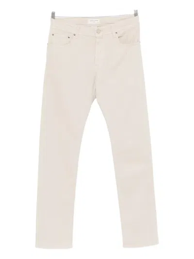 Jacob Cohen Button-fly Trousers In Neutral