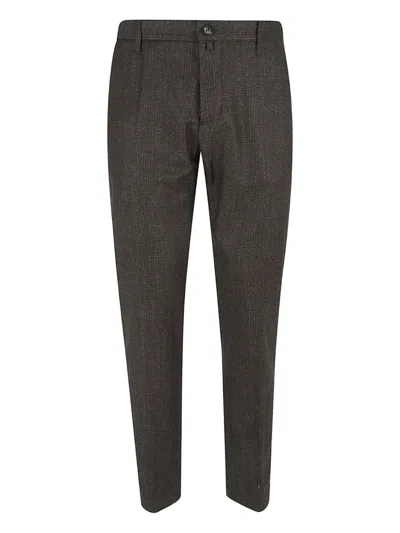 Jacob Cohen Button Trousers In Brown
