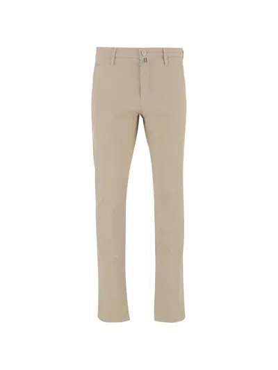Jacob Cohen Button Trousers In Neutral