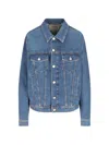 Jacob Cohen Buttoned Denim Jacket In Blue