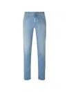 Jacob Cohen Belt Loop Jeans In Blue