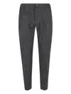 Jacob Cohen Buttoned Wool Trousers In Gray