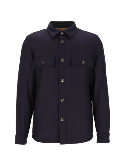 Jacob Cohen Button-up Chest-pocket Shirt In Blue