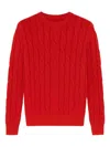 Jacob Cohen Cable-knit Sweater In Red
