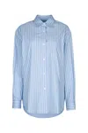 Jacob Cohen Striped Shirt In Azzurro
